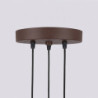 Suspension KARBON 3P Marron Sollux | 3 GU10 Design