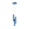 Suspension KARBON 3P Bleu Ciel Sollux | 3 GU10 Design
