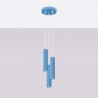 Suspension KARBON 3P Bleu Ciel Sollux | 3 GU10 Design