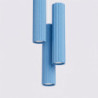 Suspension KARBON 3P Bleu Ciel Sollux | 3 GU10 Design