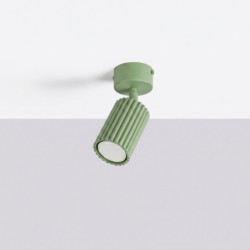 Plafonnier KARBON 1 Sauge Sollux | Spot GU10 Design