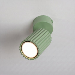 Plafonnier KARBON 1 Sauge Sollux | Spot GU10 Design