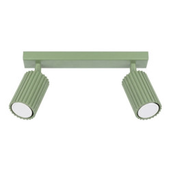 Plafonnier KARBON 2 Sauge Sollux | Spot GU10 Design
