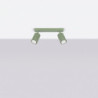 Plafonnier KARBON 2 Sauge Sollux | Spot GU10 Design