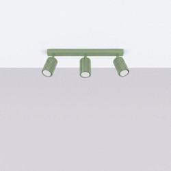 Plafonnier KARBON 3L Sauge Sollux | 3 Spots GU10 Design
