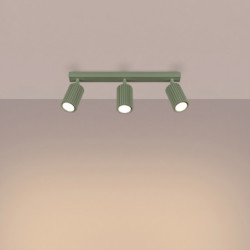 Plafonnier KARBON 3L Sauge Sollux | 3 Spots GU10 Design
