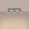 Plafonnier KARBON 3L Sauge Sollux | 3 Spots GU10 Design