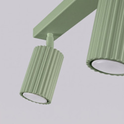 Plafonnier KARBON 3L Sauge Sollux | 3 Spots GU10 Design