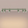 Plafonnier KARBON 6L Sauge Sollux | 6 Spots GU10 Design