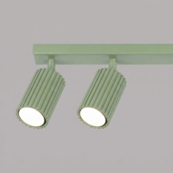 Plafonnier KARBON 6L Sauge Sollux | 6 Spots GU10 Design