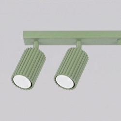 Plafonnier KARBON 6L Sauge Sollux | 6 Spots GU10 Design