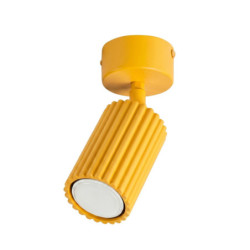 Plafonnier KARBON 1 Jaune Sollux | Spot GU10 Design
