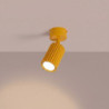 Plafonnier KARBON 1 Jaune Sollux | Spot GU10 Design