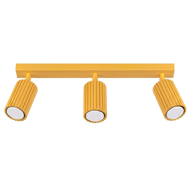 Plafonnier KARBON 3L Jaune Sollux | 3 Spots GU10 Design