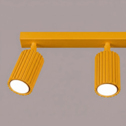 Plafonnier KARBON 3L Jaune Sollux | 3 Spots GU10 Design