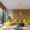 Plafonnier KARBON 3L Jaune Sollux | 3 Spots GU10 Design
