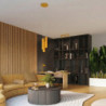 Plafonnier KARBON 3L Jaune Sollux | 3 Spots GU10 Design