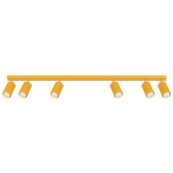 Plafonnier KARBON 6L Jaune Sollux | 6 Spots GU10 Design