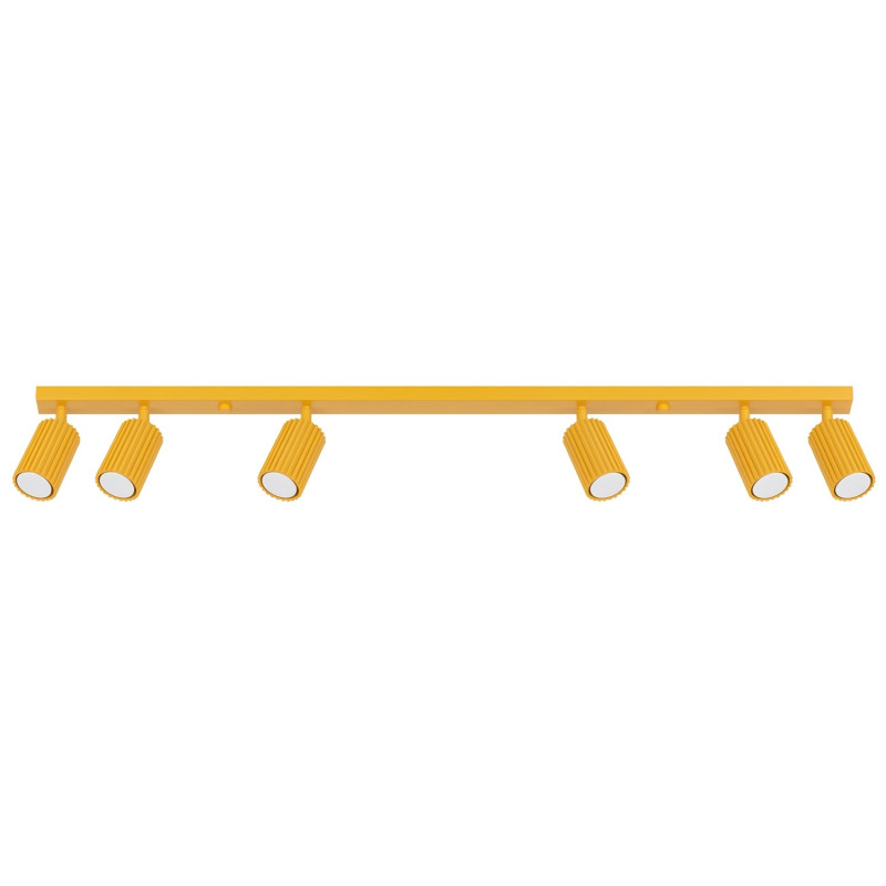 Plafonnier KARBON 6L Jaune Sollux | 6 Spots GU10 Design