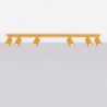 Plafonnier KARBON 6L Jaune Sollux | 6 Spots GU10 Design