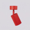 Plafonnier KARBON 1 Rouge Sollux | Spot GU10 Design