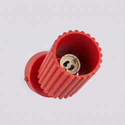 Plafonnier KARBON 1 Rouge Sollux | Spot GU10 Design