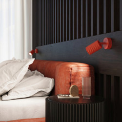 Plafonnier KARBON 1 Rouge Sollux | Spot GU10 Design