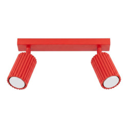 Plafonnier KARBON 2 Rouge Sollux | Spot GU10 Design
