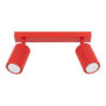 Plafonnier KARBON 2 Rouge Sollux | Spot GU10 Design