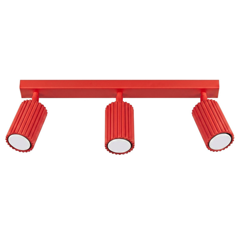 Plafonnier KARBON 3L Rouge Sollux | 3 Spots GU10 Design