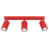 Plafonnier KARBON 3L Rouge Sollux | 3 Spots GU10 Design