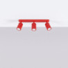 Plafonnier KARBON 3L Rouge Sollux | 3 Spots GU10 Design