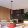 Plafonnier KARBON 3L Rouge Sollux | 3 Spots GU10 Design