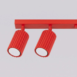 Plafonnier KARBON 6L Rouge Sollux | 6 Spots GU10 Design