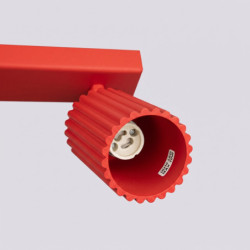 Plafonnier KARBON 6L Rouge Sollux | 6 Spots GU10 Design