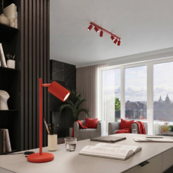 Plafonnier KARBON 6L Rouge Sollux | 6 Spots GU10 Design