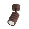 Plafonnier KARBON 1 Marron Sollux | Spot GU10 Design