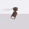 Plafonnier KARBON 1 Marron Sollux | Spot GU10 Design