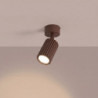 Plafonnier KARBON 1 Marron Sollux | Spot GU10 Design