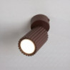 Plafonnier KARBON 1 Marron Sollux | Spot GU10 Design