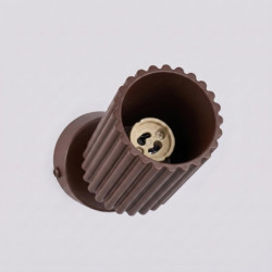 Plafonnier KARBON 1 Marron Sollux | Spot GU10 Design
