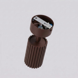 Plafonnier KARBON 1 Marron Sollux | Spot GU10 Design