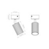 Plafonnier KARBON 1 Marron Sollux | Spot GU10 Design
