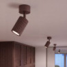 Plafonnier KARBON 1 Marron Sollux | Spot GU10 Design