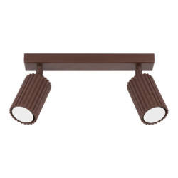 Plafonnier KARBON 2 Marron Sollux | Spot GU10 Design