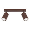 Plafonnier KARBON 2 Marron Sollux | Spot GU10 Design