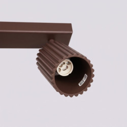Plafonnier KARBON 2 Marron Sollux | Spot GU10 Design