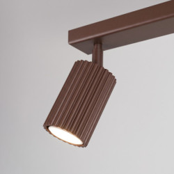 Plafonnier KARBON 2 Marron Sollux | Spot GU10 Design