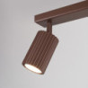 Plafonnier KARBON 2 Marron Sollux | Spot GU10 Design