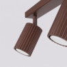 Plafonnier KARBON 2 Marron Sollux | Spot GU10 Design